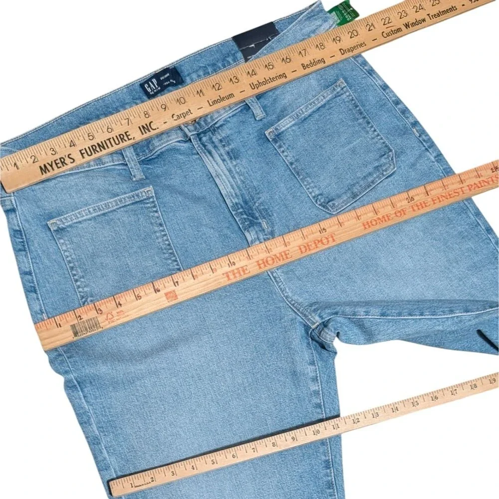 NWT Gap High rise 70's flare medium wash stretch throwback patch pocket size 20